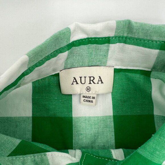 Aura Green Plaid Blouse and Maxi Skirt Set | Excellent Condition - Picture 10 of 12